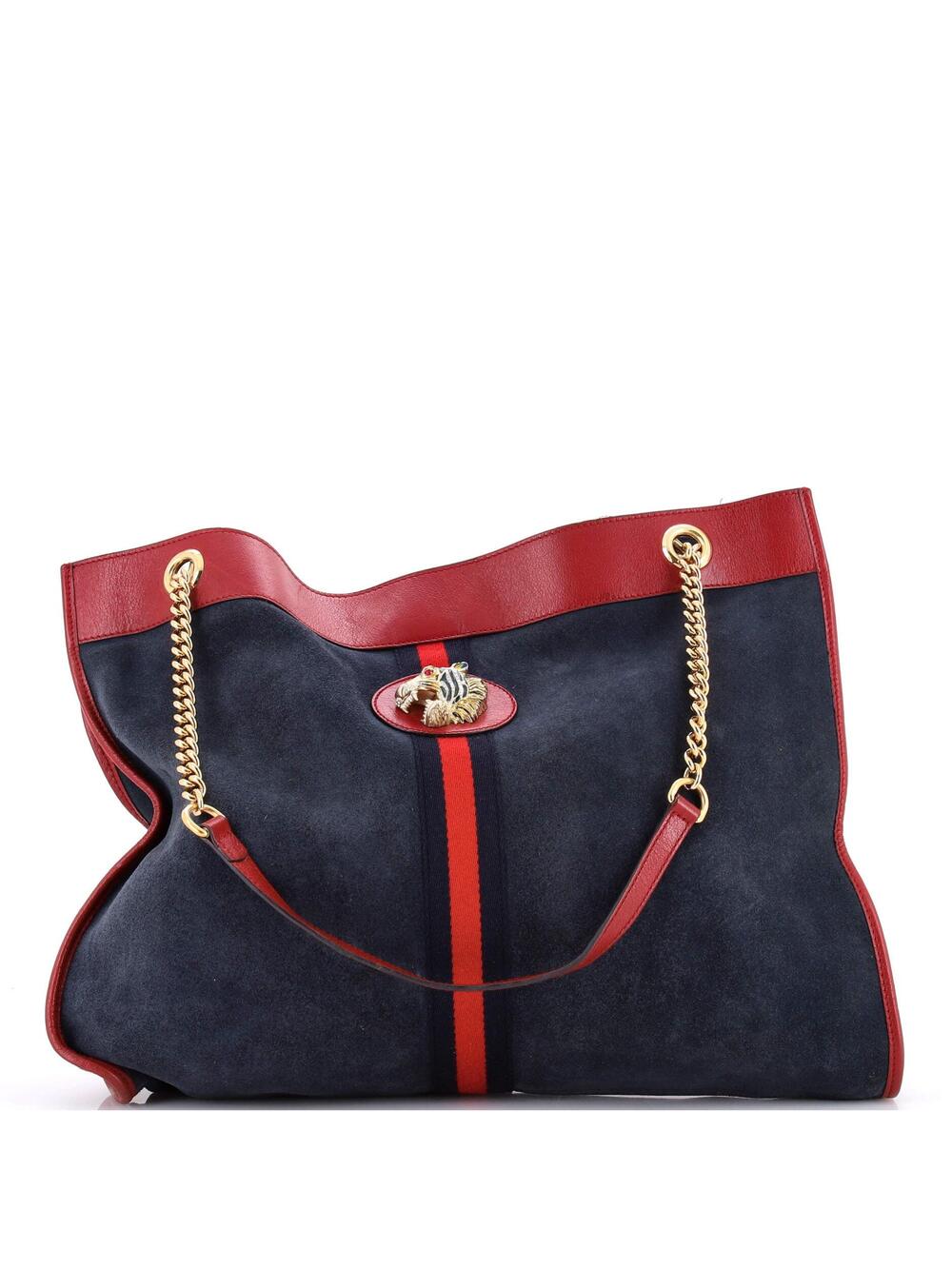 Gucci Rajah Chain Tote Suede Large #368815G12B
